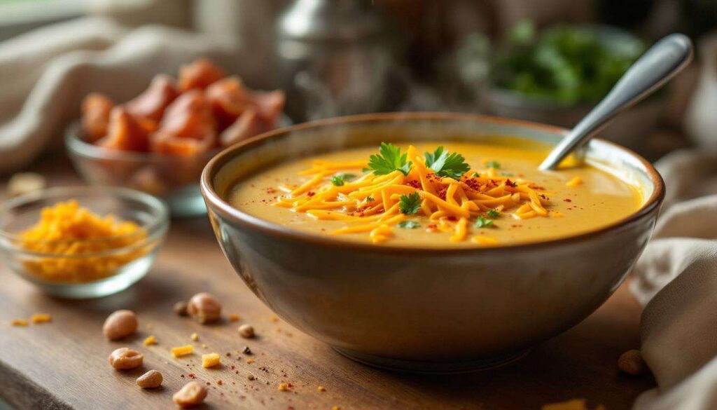 Klassiker in Low-Carb-Version: Unsere Cheeseburger-Suppe