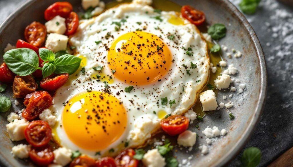Dieses Rezept mit Ei und Feta ist das perfekte Frühstücj