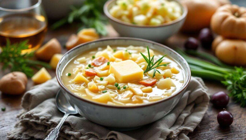 Die perfekte Vorspeise im Winter: Sauerkrautsuppe mit Mostbröckli – das einfache Rezept