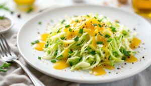 Knackiger Spitzkohlsalat mit einfachem Dressing