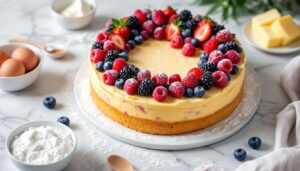 Diese Torte sorgt mit Beeren und Mascarpone für „Zungenzirkus