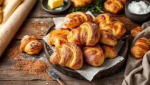 Mit nur 4 Zutaten: So backst du blitzschnelle Franzbrötchen