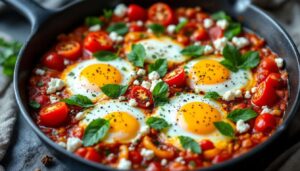 Shakshuka mit Feta: Das perfekte Sonntagsfrühstück in einer Pfanne