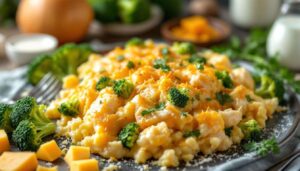 Hähnchen-Brokkoli-Auflauf mit Käsekruste: Familienessen deluxe