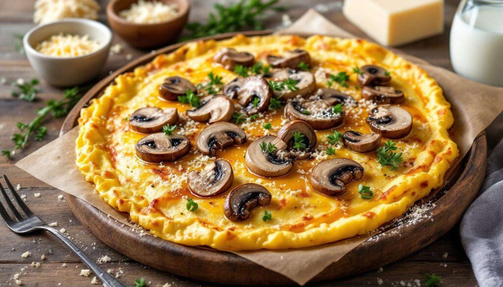 Dieses Ofen-Omelette mit Champignons füttert die ganze Familie