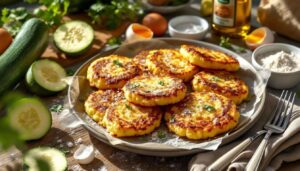 Schnelle Zucchini-Puffer: Mit nur 5 Zutaten auf dem Tisch