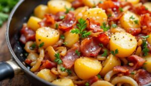 Kartoffel-Speck-Pfanne: Deftig, schnell und so gut wie bei Oma