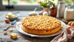 Puddingkuchen mit Streuseln: Das Rezept, das sogar Konditor-Niveau erreicht
