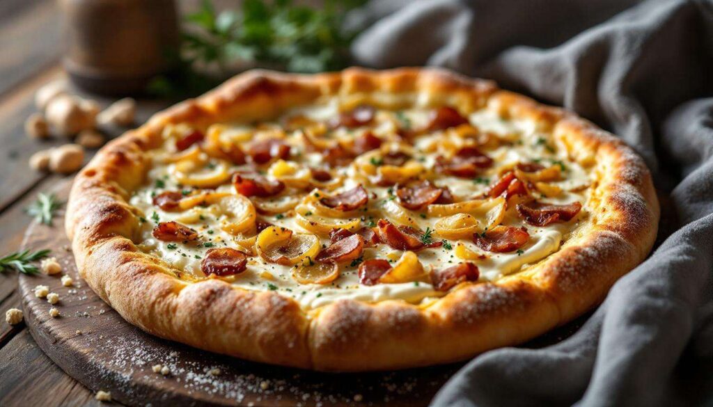 Flammkuchen aus dem Airfryer: Knusprig in nur 10 Minuten