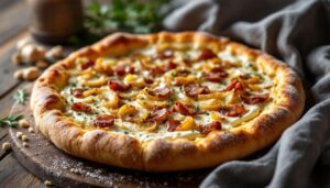 Flammkuchen aus dem Airfryer: Knusprig in nur 10 Minuten