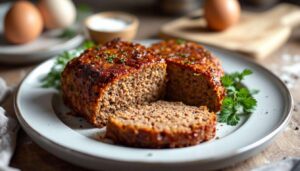 Dieser Hackbraten aus dem Airfryer wird außen kross und innen saftig-zart