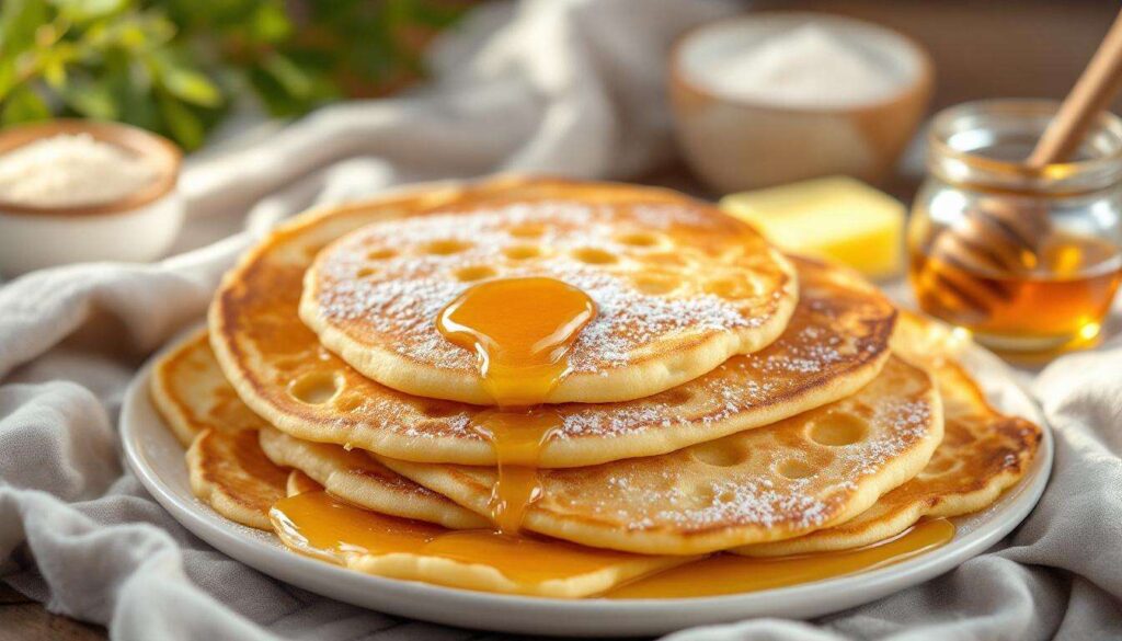 Nicht auf beiden Seiten braten und keine Milch verwenden. Pfannkuchen mit „tausend Löchern“ sind besser als klassische Pfannkuchen
