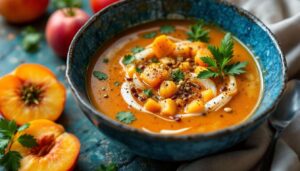 Mut zur Mischung: Fruchtige Suppe, die herzhaft schmeckt