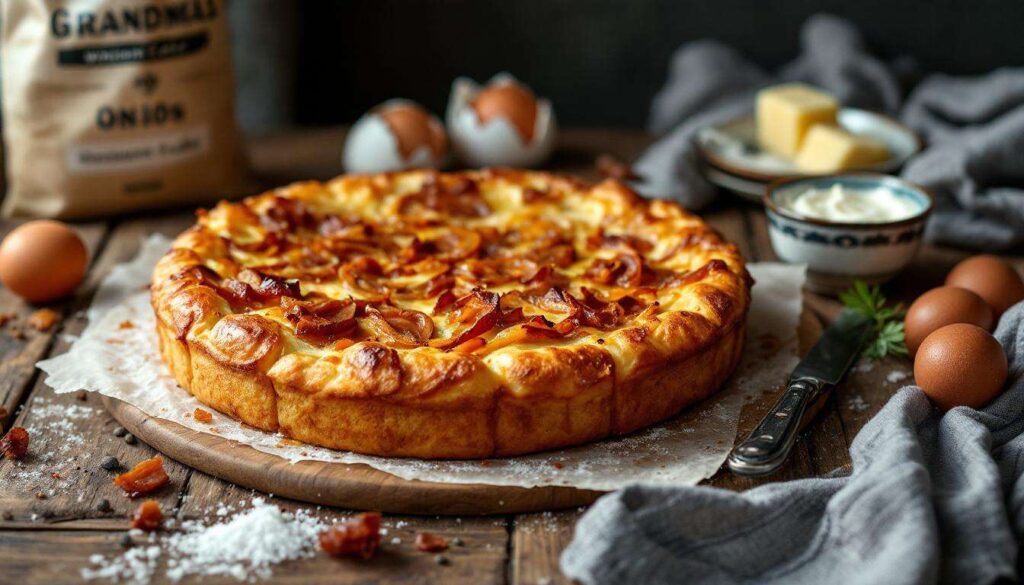 Omas Zwiebelkuchen vom Blech: So saftig wie früher – mit einem modernen Twist