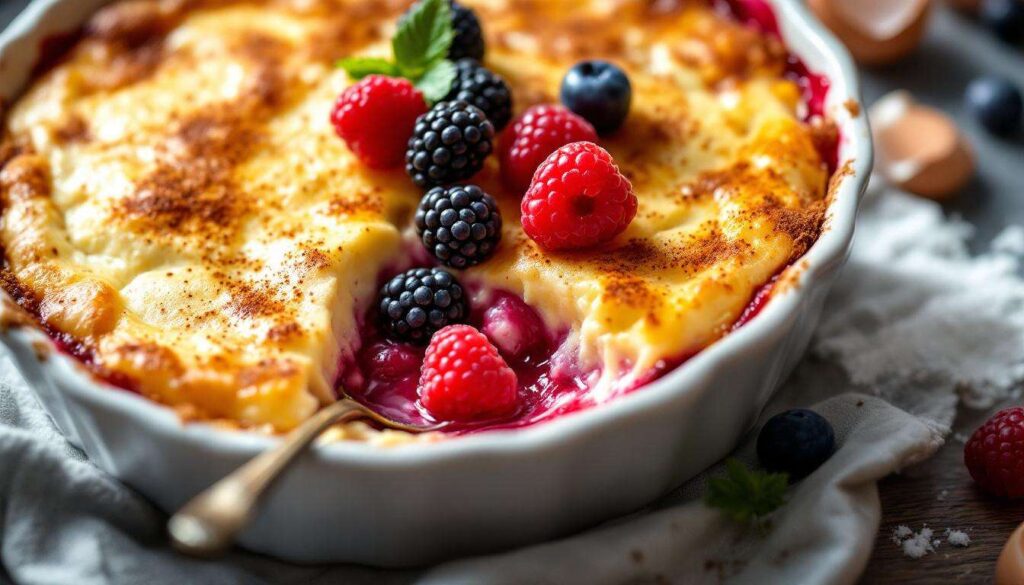 Quark-Auflauf mit Beeren: Das Protein-Dessert, das beim Abnehmen hilft
