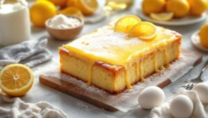 Saftiger Zitronenkuchen vom Blech: Mit Joghurt wird er unglaublich locker