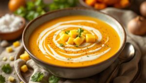 Kürbissuppe mit Kokosmilch: Der Ingwer-Trick für mehr Wärme von innen