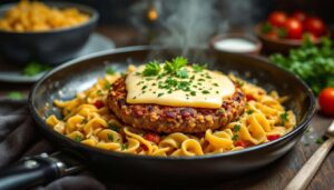 Vergiss Pasta mit Pesto: Warum gerade jeder diese Cheeseburger-Orzo-Pfanne kocht