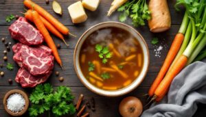 Klassische Rindfleischbrühe selbst kochen – mit dem einfachen Trick für klare Brühe