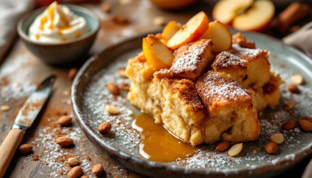 Scheiterhaufen aus alten Brötchen: Apfel-Zimt-Auflauf, der immer schön saftig wird