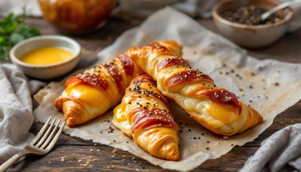 Blätterteig-Schinken-Käse-Stangen aus dem Airfryer: Perfekter Osterbrunch-Snack in 10 Minuten
