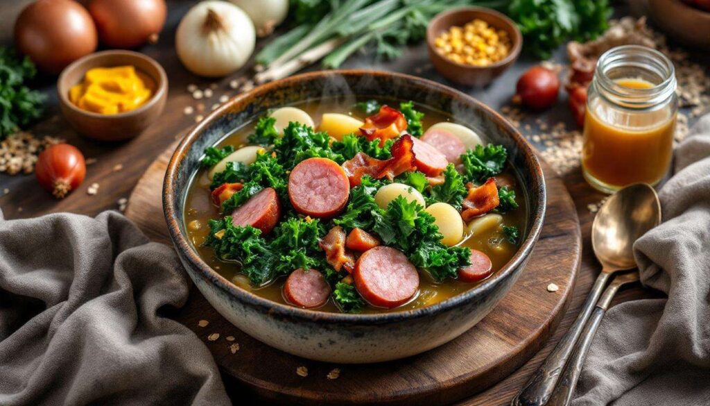 Omas Grünkohl-Eintopf mit Pinkel: Das norddeutsche Originalrezept für die letzte Winterwoche