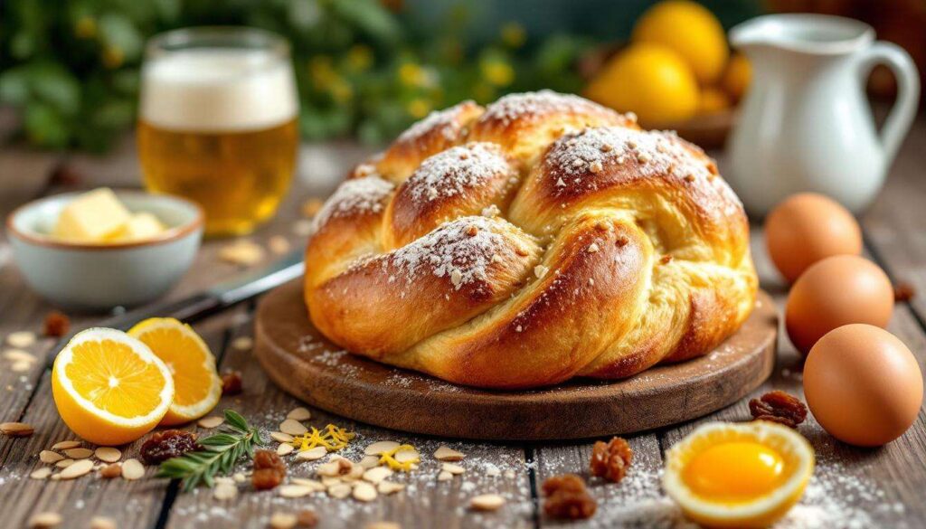 Oster-Hefezopf mit Mandeln und Rosinen: Das Rezept von Johann Lafer zum Nachbacken