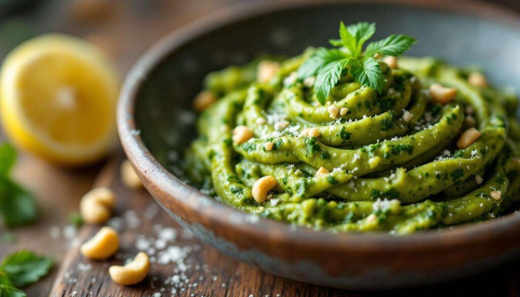 Bärlauch-Pesto in 5 Minuten: Warum Cashews das Geheimnis für extra Cremigkeit sind