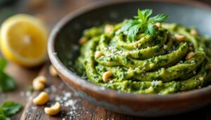 Bärlauch-Pesto in 5 Minuten: Warum Cashews das Geheimnis für extra Cremigkeit sind