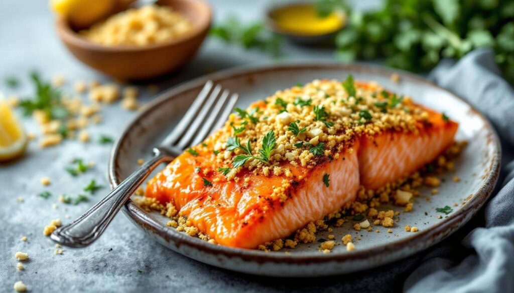 Lachs aus dem Airfryer mit Bärlauch-Kruste: Fertig in 10 Minuten