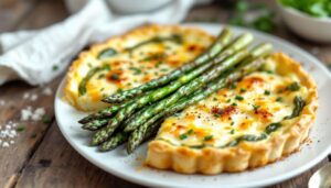 Spargel-Quiche ohne Boden: Der Low-Carb-Trick für die erste Spargelsaison