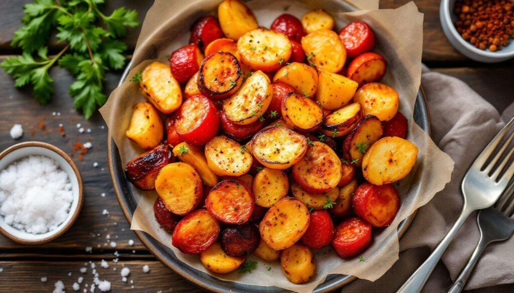 Airfryer-Gemüsechips: Rote Bete, Süßkartoffel und Pastinake in 10 Minuten