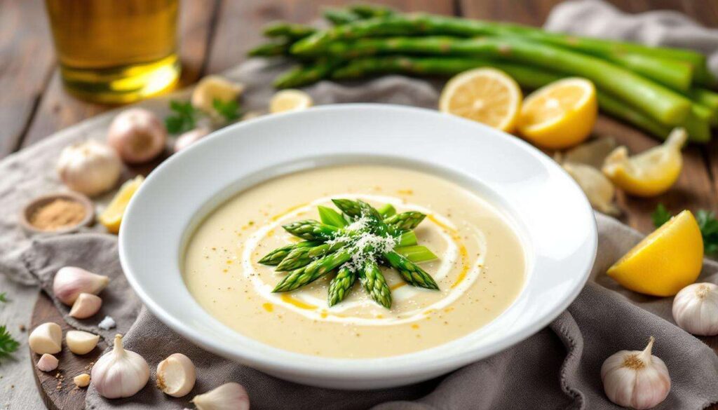Spargelcremesuppe wie im Restaurant: Die geheime Zutat ist Parmesan