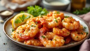 Airfryer-Garnelen mit Knoblauch-Butter: In 6 Minuten servierfertig