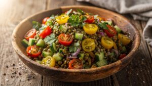 Linsen: schmecken auch in einem herzhaften Salat
