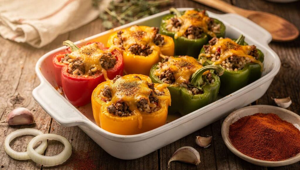 Leckeres aus dem Ofen: Rezept der Ernährungs-Docs für gefüllte Paprikaschoten