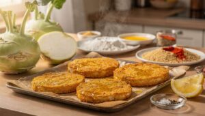 Kohlrabi-Schnitzel aus dem Airfryer: So unglaublich lecker kann Gemüse schmecken